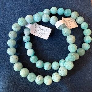 Amazonite beaded bracelet
